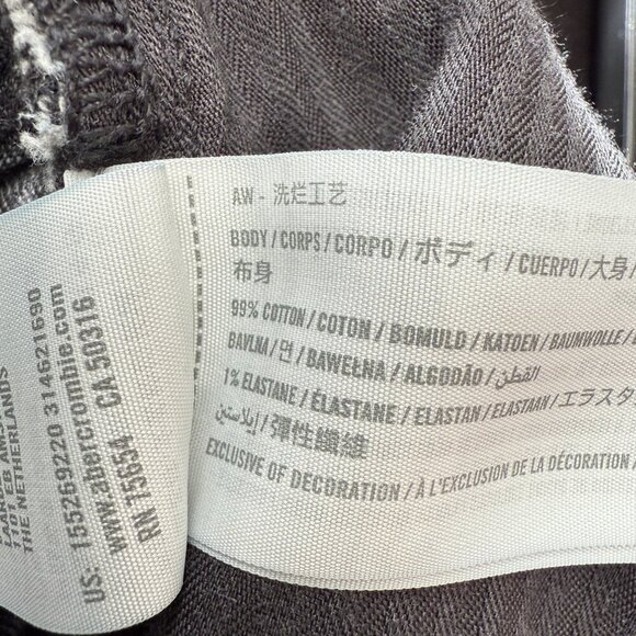 Abercrombie & Fitch Curve Love Ankle Straight High Rise Jeans Women's 4L Black - Picture 10 of 11